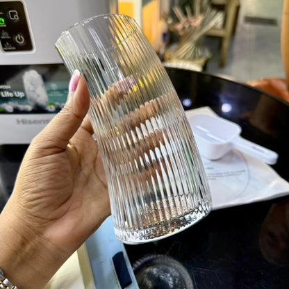 6Pc Long curved cocktail glasses
