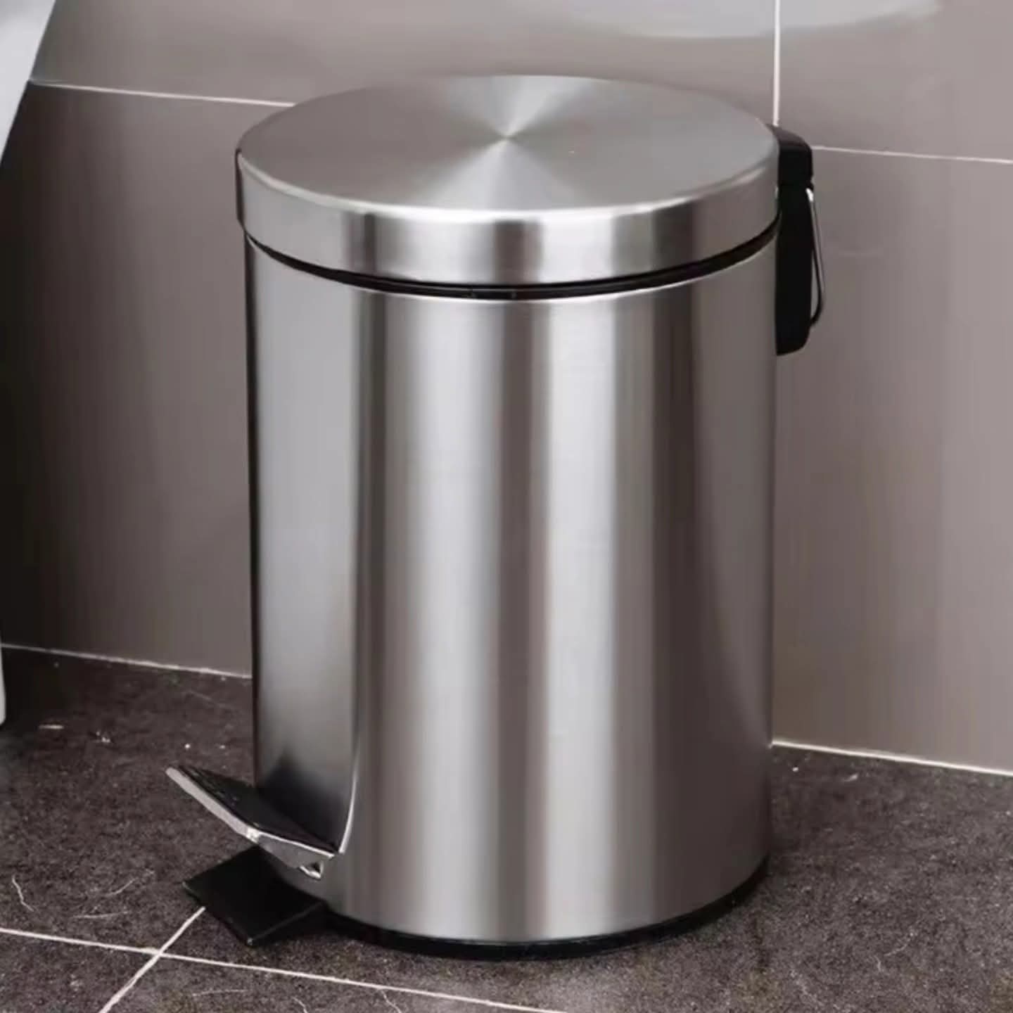 12L Stainless Steel Pedal DustBin with Removable Inner Bin Gha