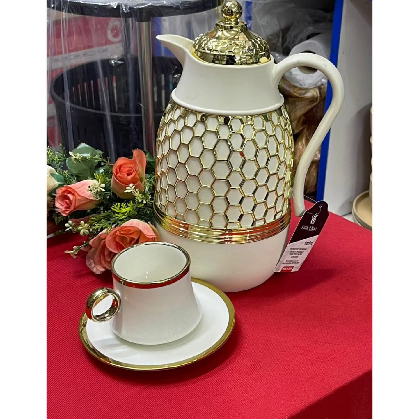 13Pc Tea Mugs Flask  Set