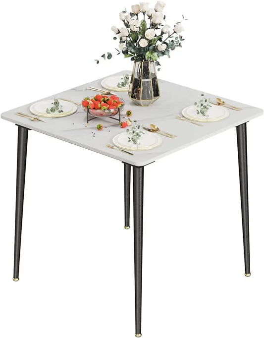 White eames chairs and tables