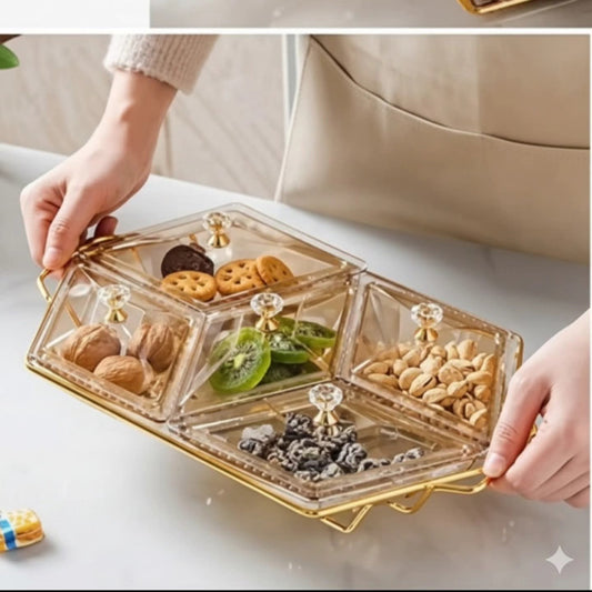 Acrylic snack plate