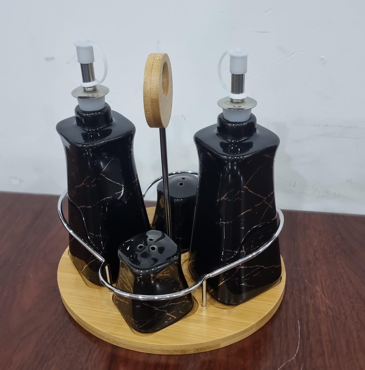 4Pc ceramic oil dispenser
