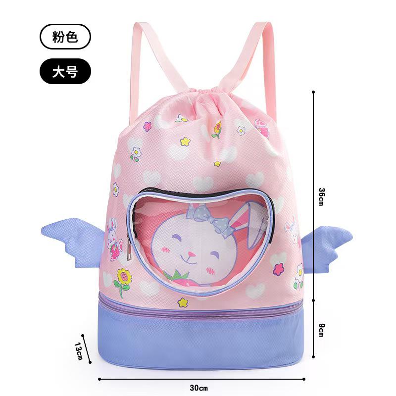 Kids swimming bag with goggles and shoe storage