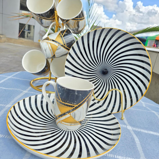 13pc gold dinner set