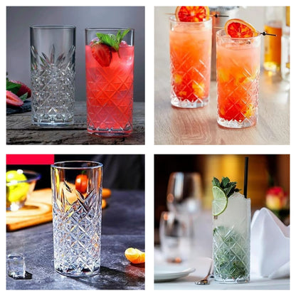 6pcs Long Juice Glasses