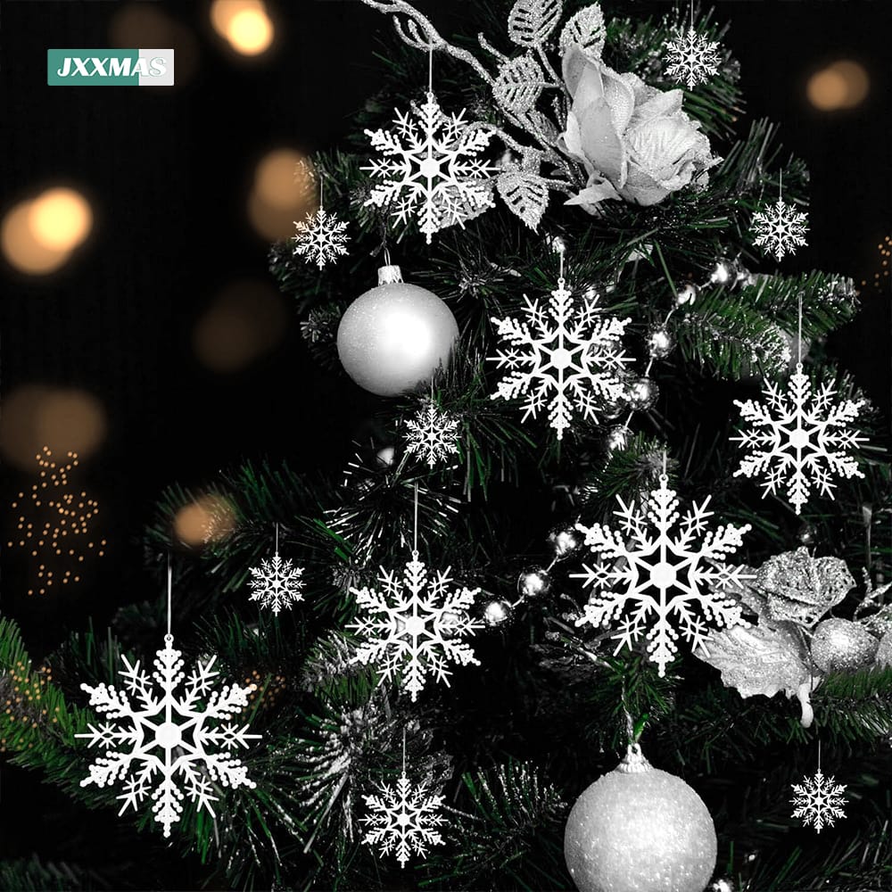 Set Of 6 Snowflake Deco Set |8Cm