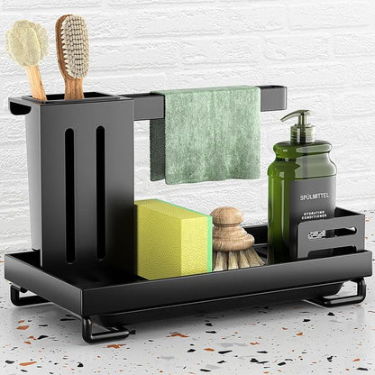 Metallic sink organizer