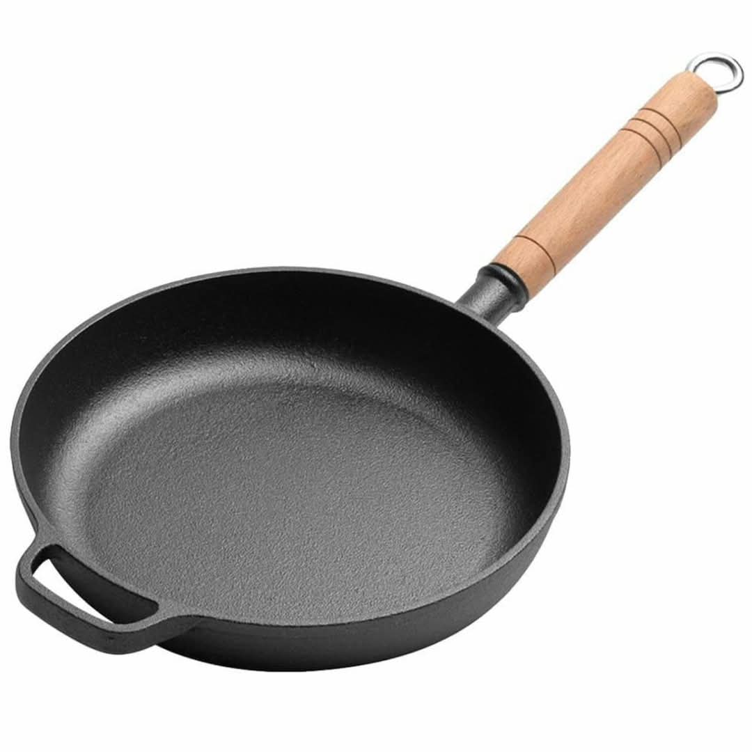 25cm Thickened Cast Iron Frying Pan
