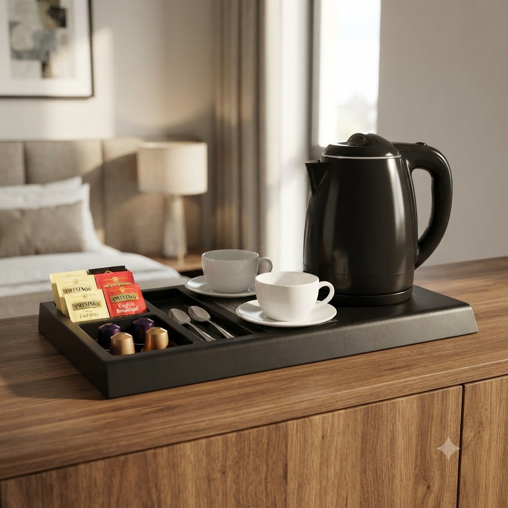 Electric Kettle with Tray Set 