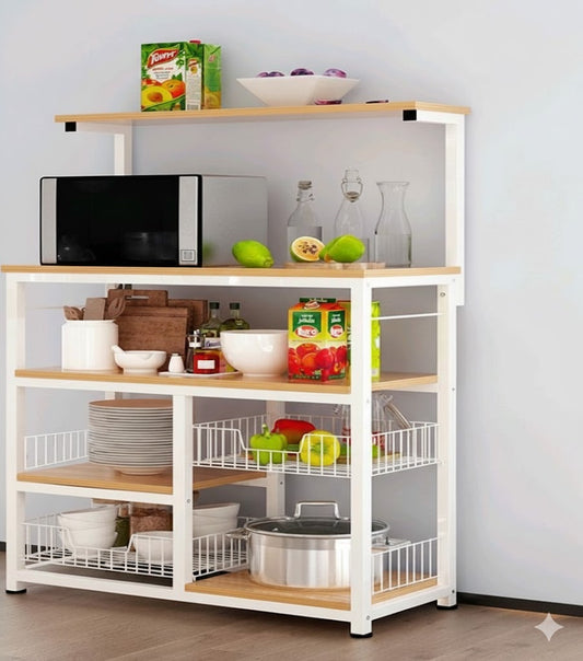 Metallic kitchen cabinet