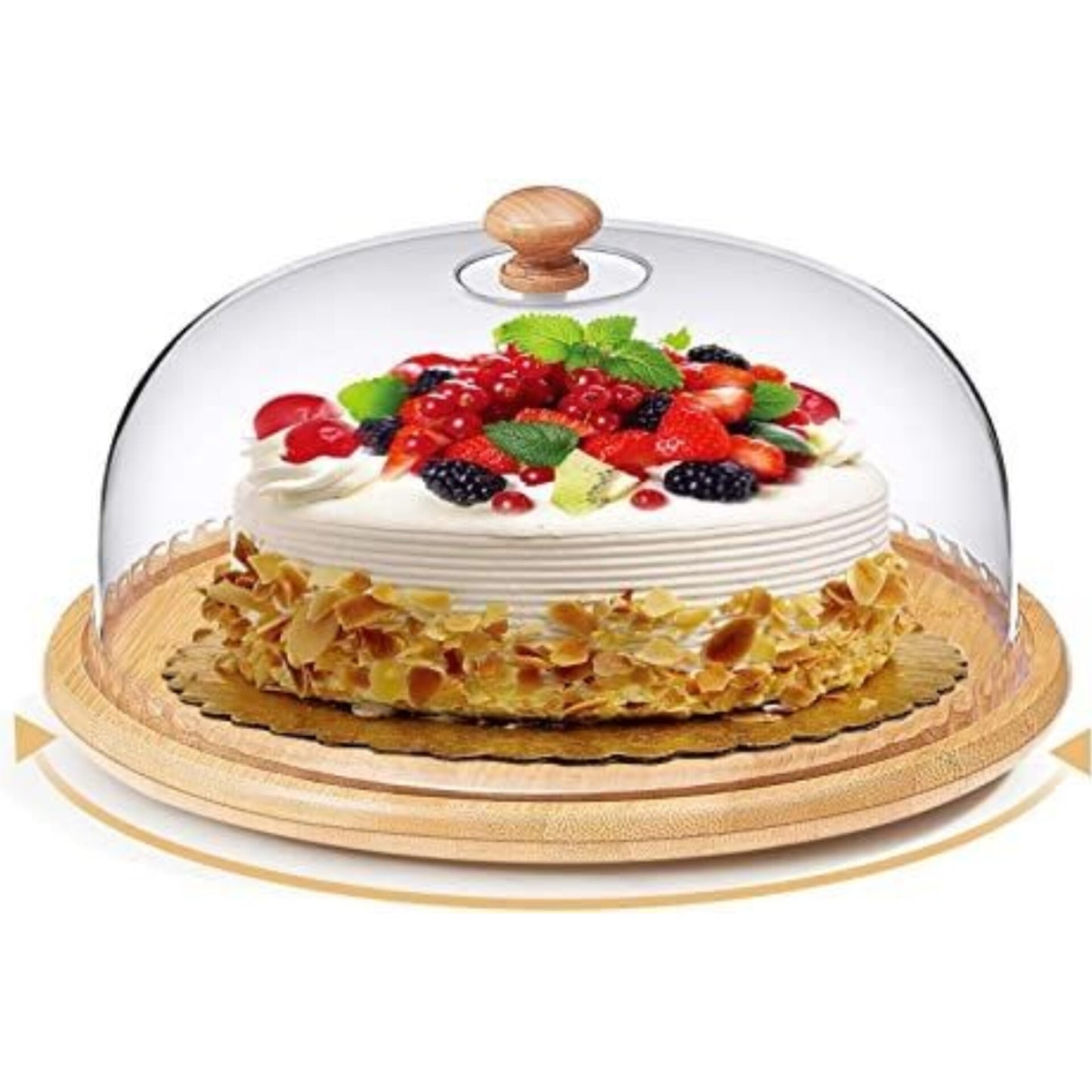 Bamboo base cake