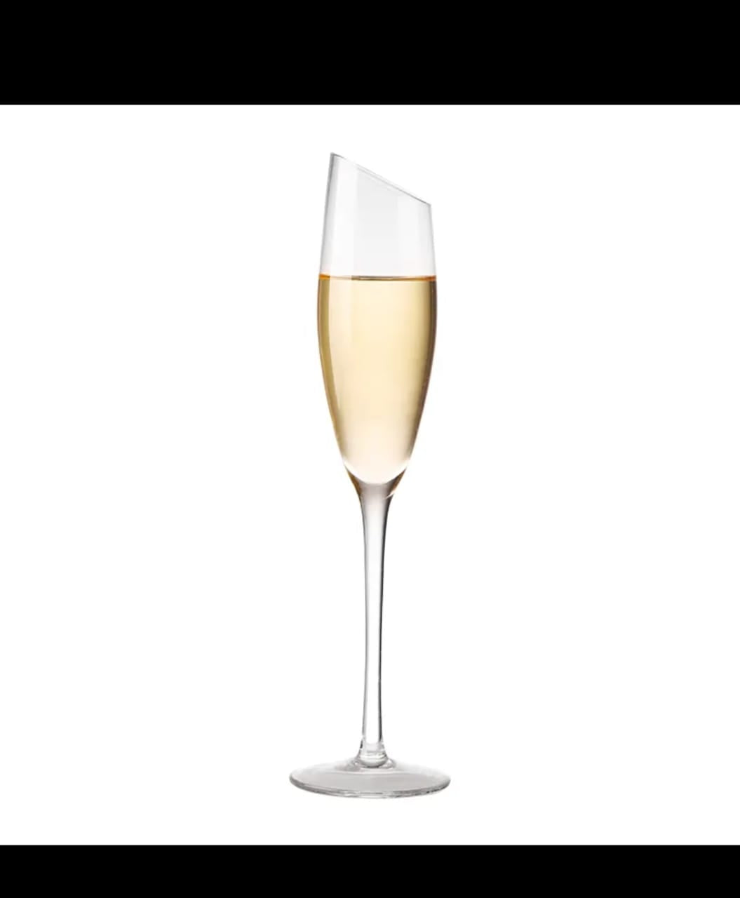 6Pc Slanted champagne glasses flutes