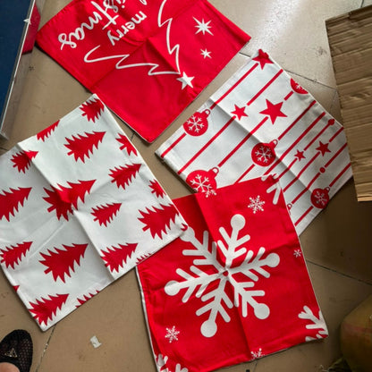 4Pc Set Christmas Cushion Cover 45x45Cm