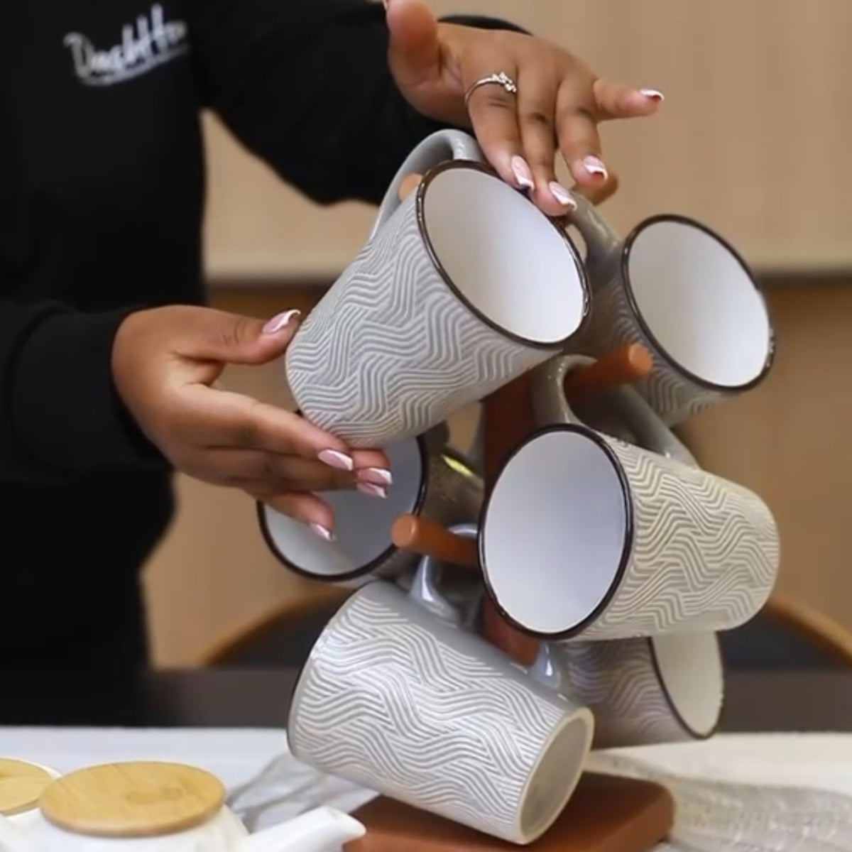 6Pcs Ceramic Cups Set