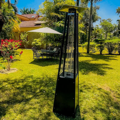Pyramid patio gas heater