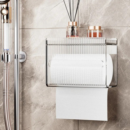 Wall Mounted Plastic Toilet Paper Storage Box