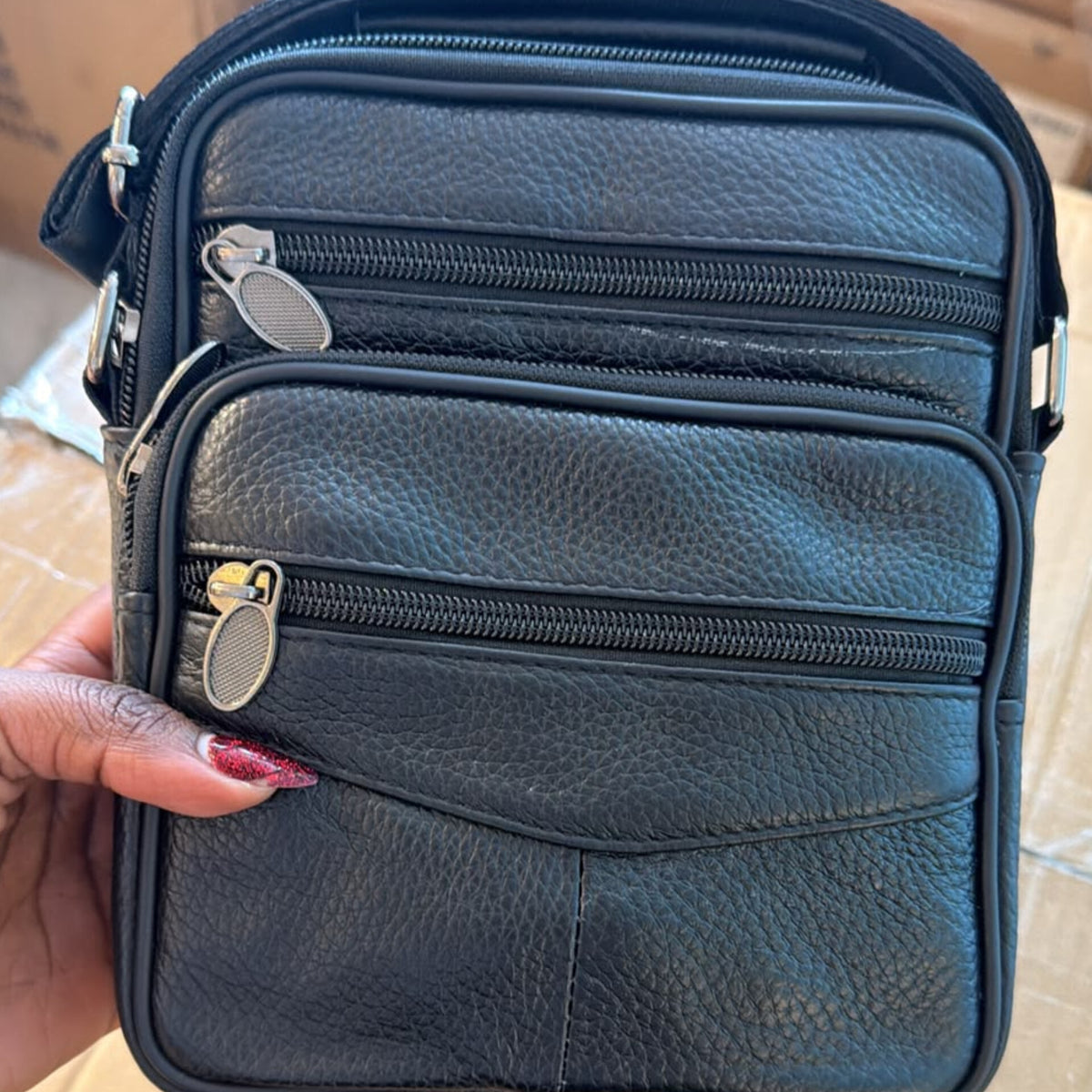 Unisex Leather Crossbody Shoulder Bag Gha