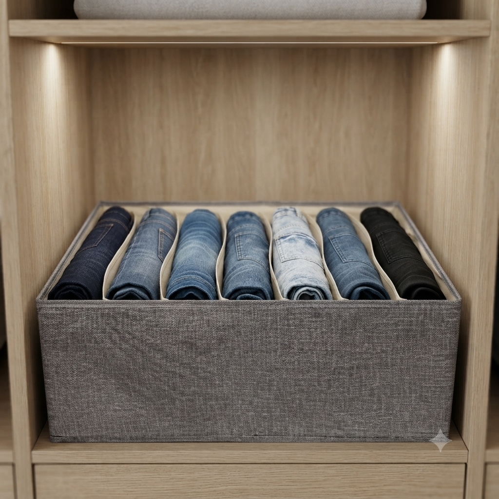 7 Grid Foldable Wardrobe Organizer