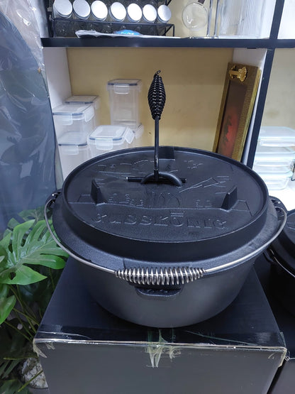 12 L Pre seasoned Cast Iron Dutch  Oven