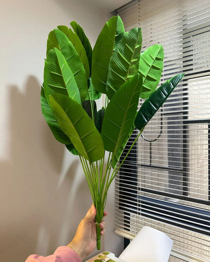 Artificial Tropical Palm and Banana Plants