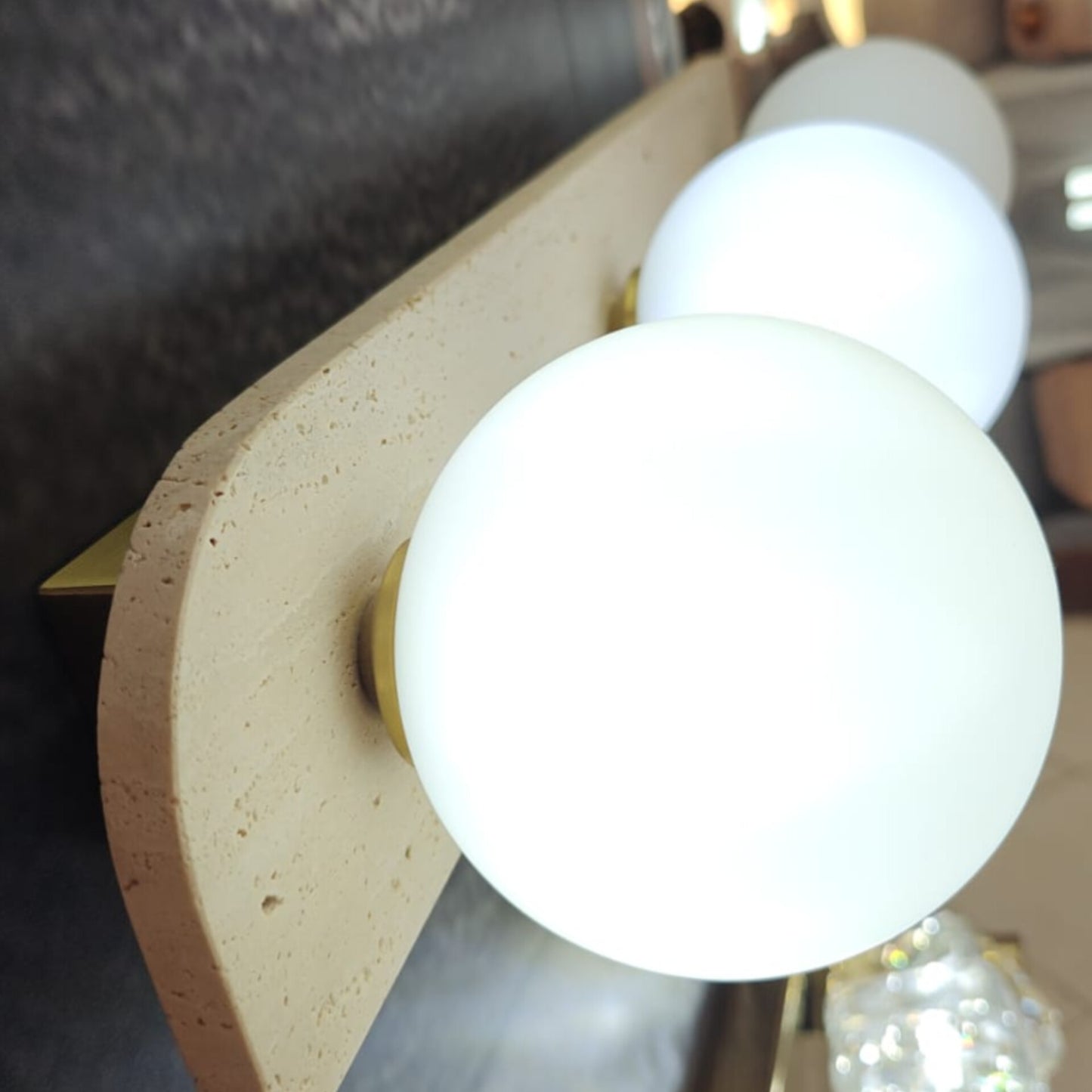 Triple Globe Wall Light WH 2632 G903 YL
