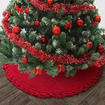 Knitted Christmas Tree Skirt