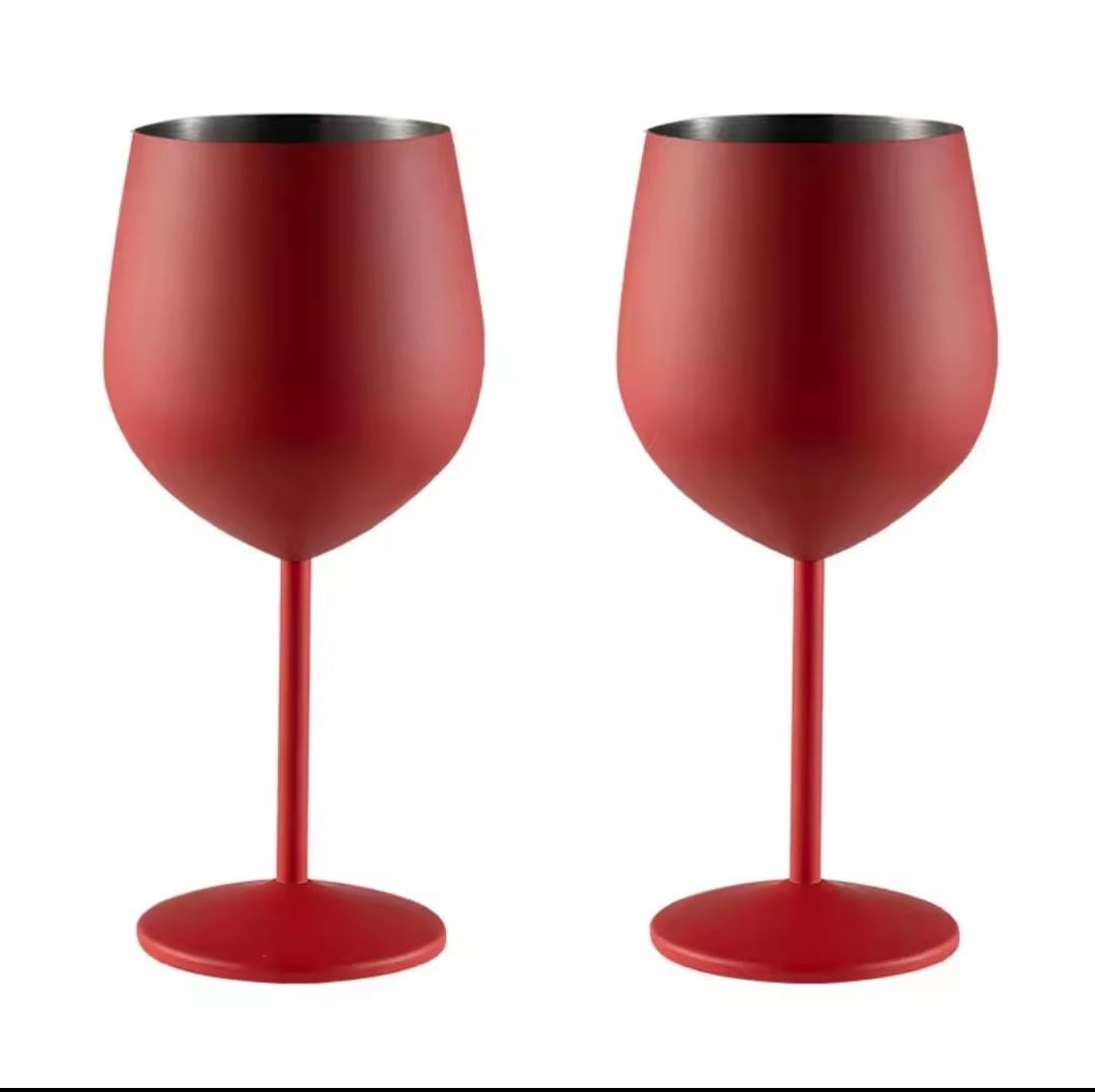 Stainless Steel Non Breakable wine glasses