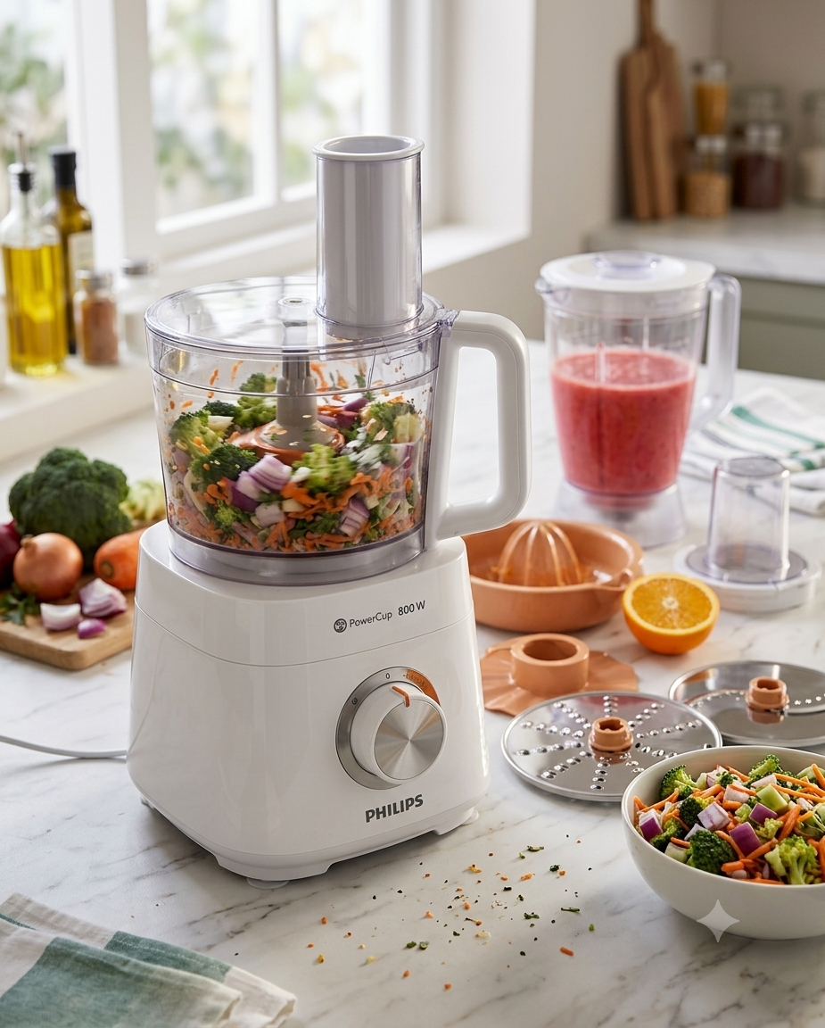 Philips 850W Daily Food Processor - HR7520/01- 21052