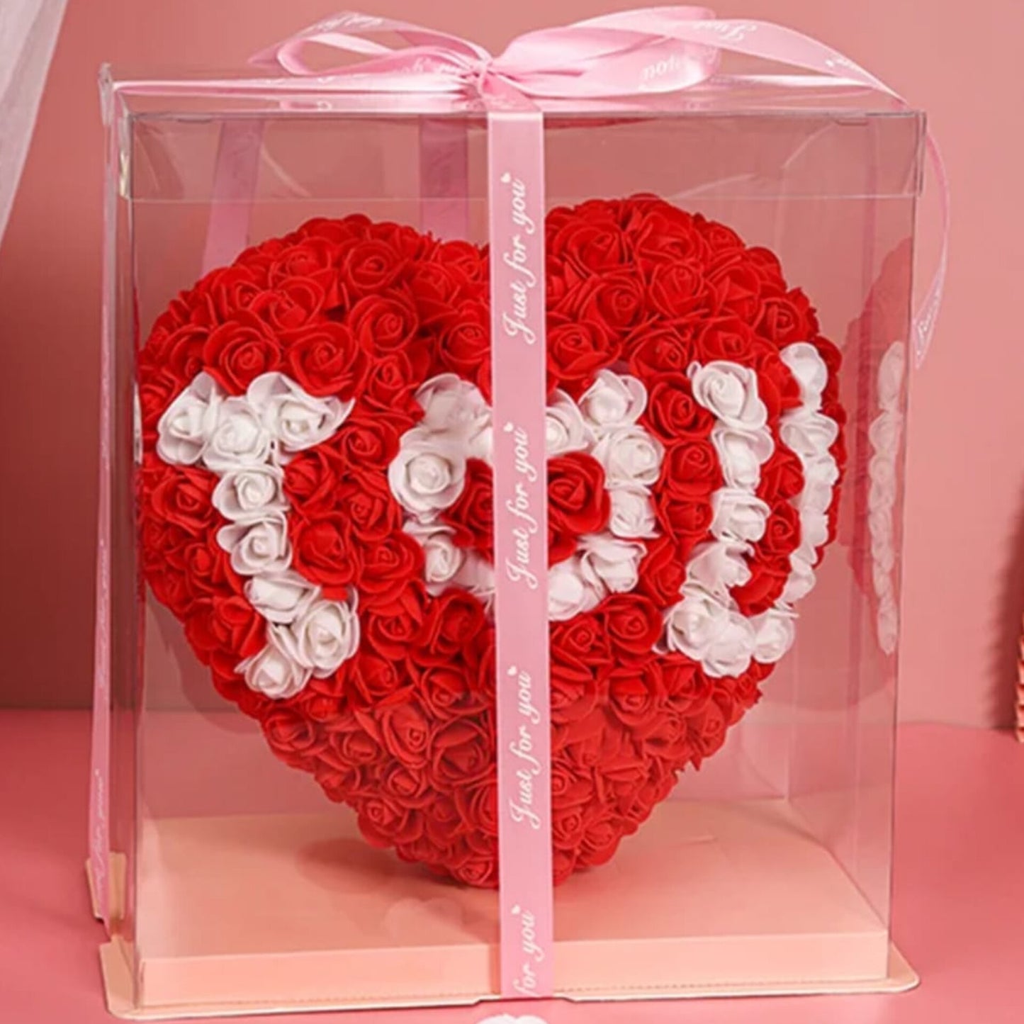 25cm Heart Roses Artificial Flower Decoration