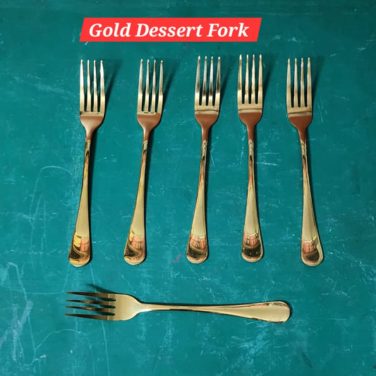 6pc Gold cutlery