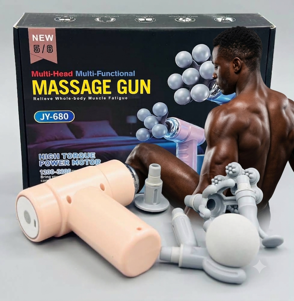 8 Head Handheld  Gun Massager