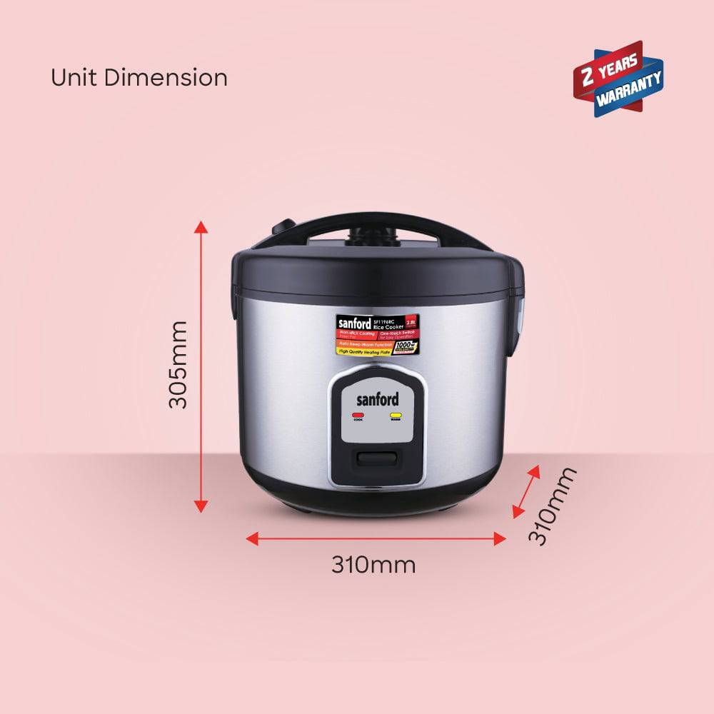 Sanford 2.8L Rice Cooker SF1196RC
