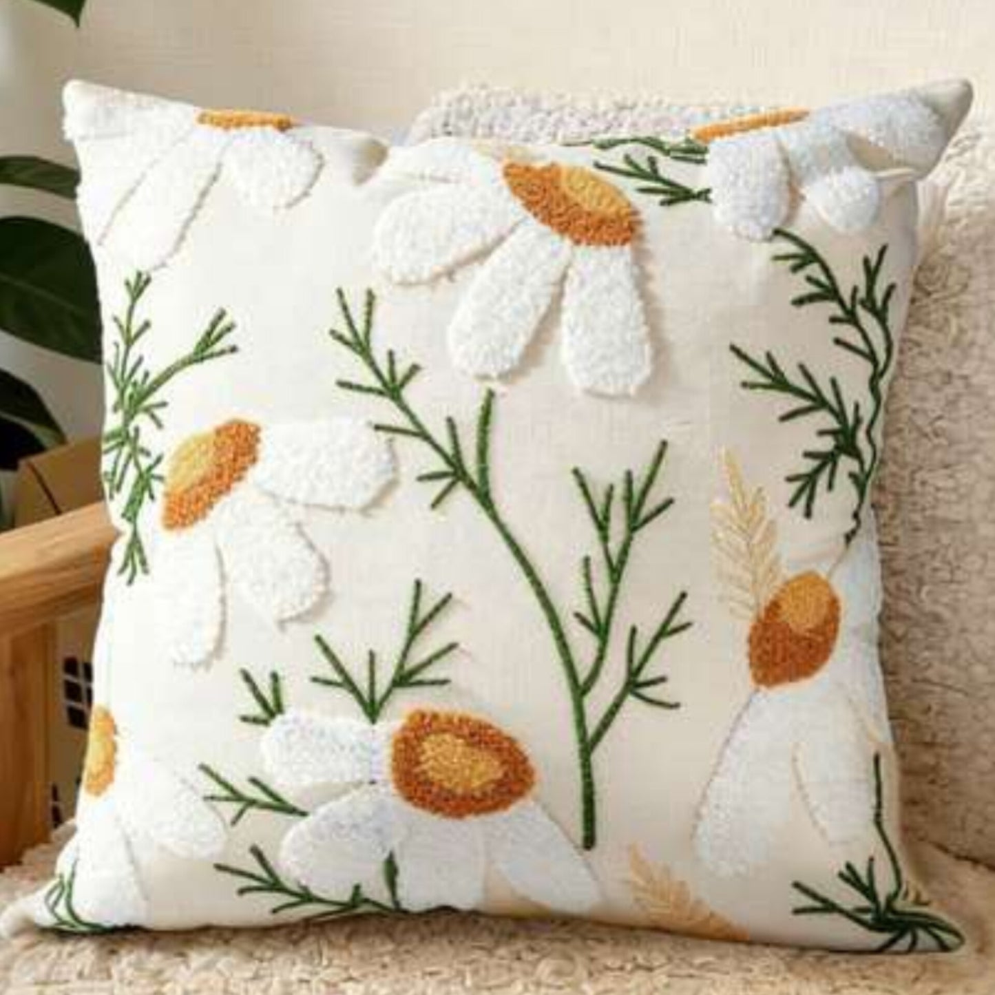 Bohemian Tufted Geometric Throw Pillow Covers