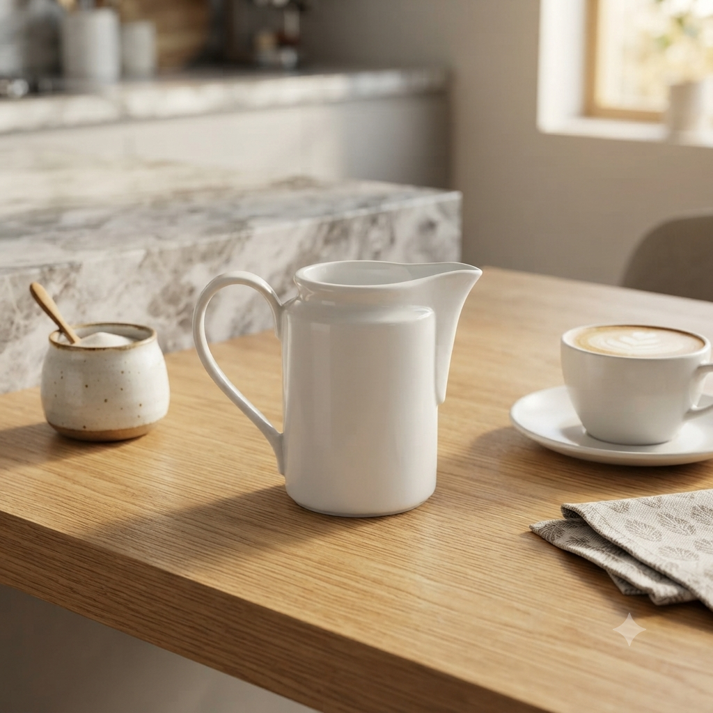 BACR05 White Banquet Creamer 5cl