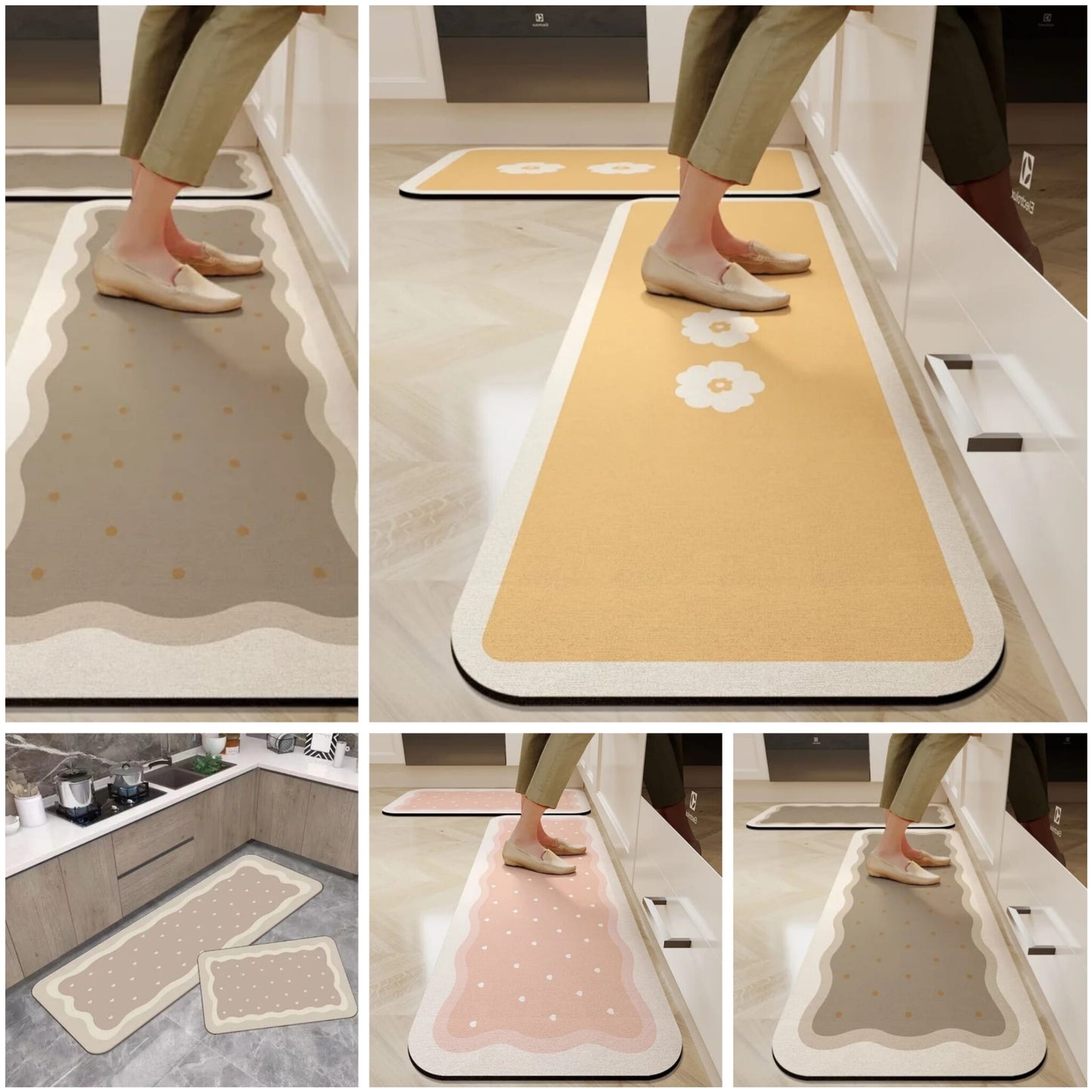 2pc Kitchen Floor Mats
