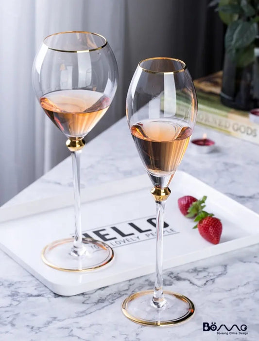 6Pc Wine glassesand champagne flutes