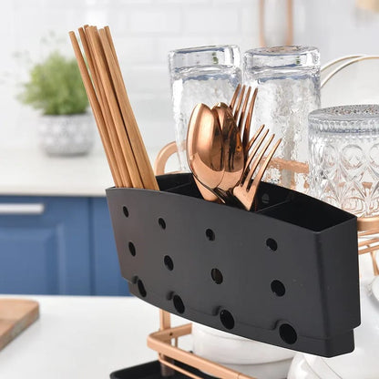 Kitchen dish drying rack