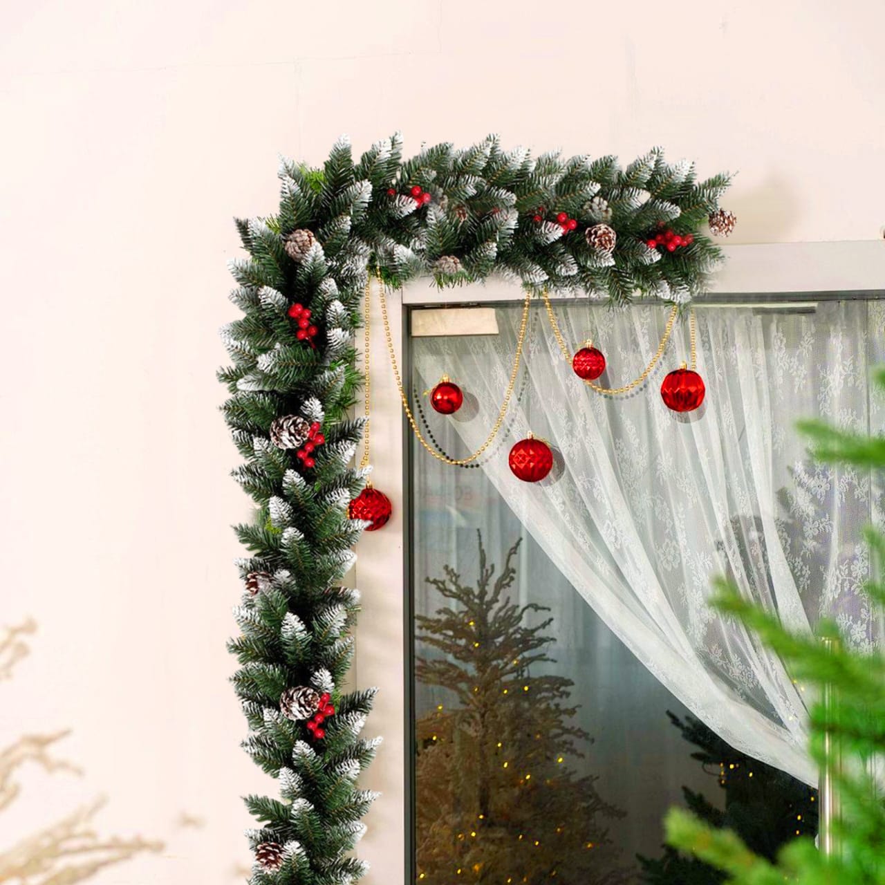 2.7M Christmas Wreath Artificial Flower