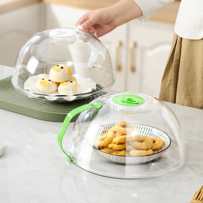 Microwave cover with steamer slot