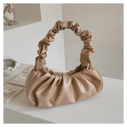 Ladies pleated hand bag shoulder bag