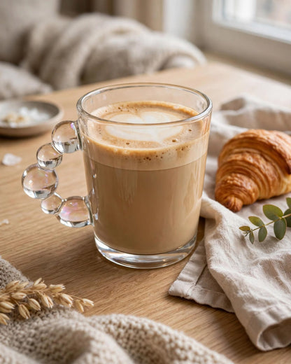 6pc Glass Coffee Mugs