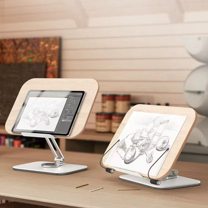 Portable rotating laptop &book stand