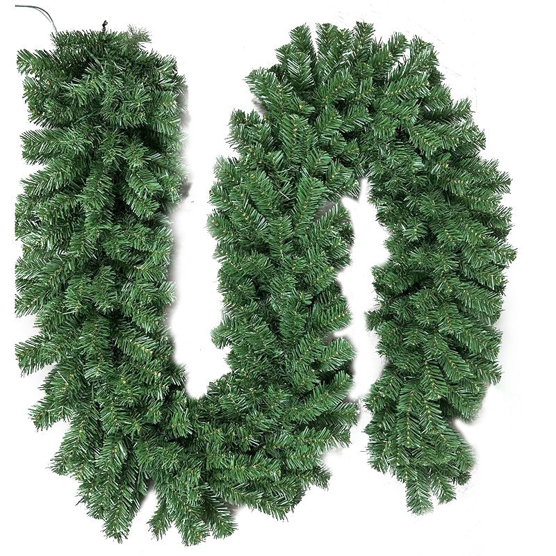 2.8M Green Christmas Garland Stairway Chimney Decoration