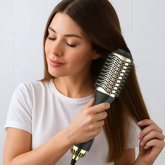 Electric Hair Straightener Curler Hot Air Brush