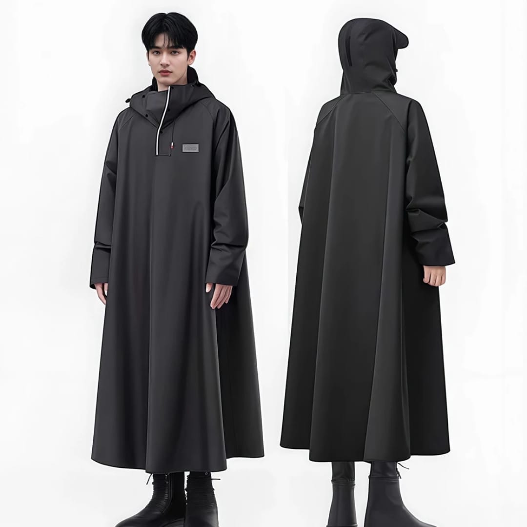 Full Length Waterproof Hooded Raincoat