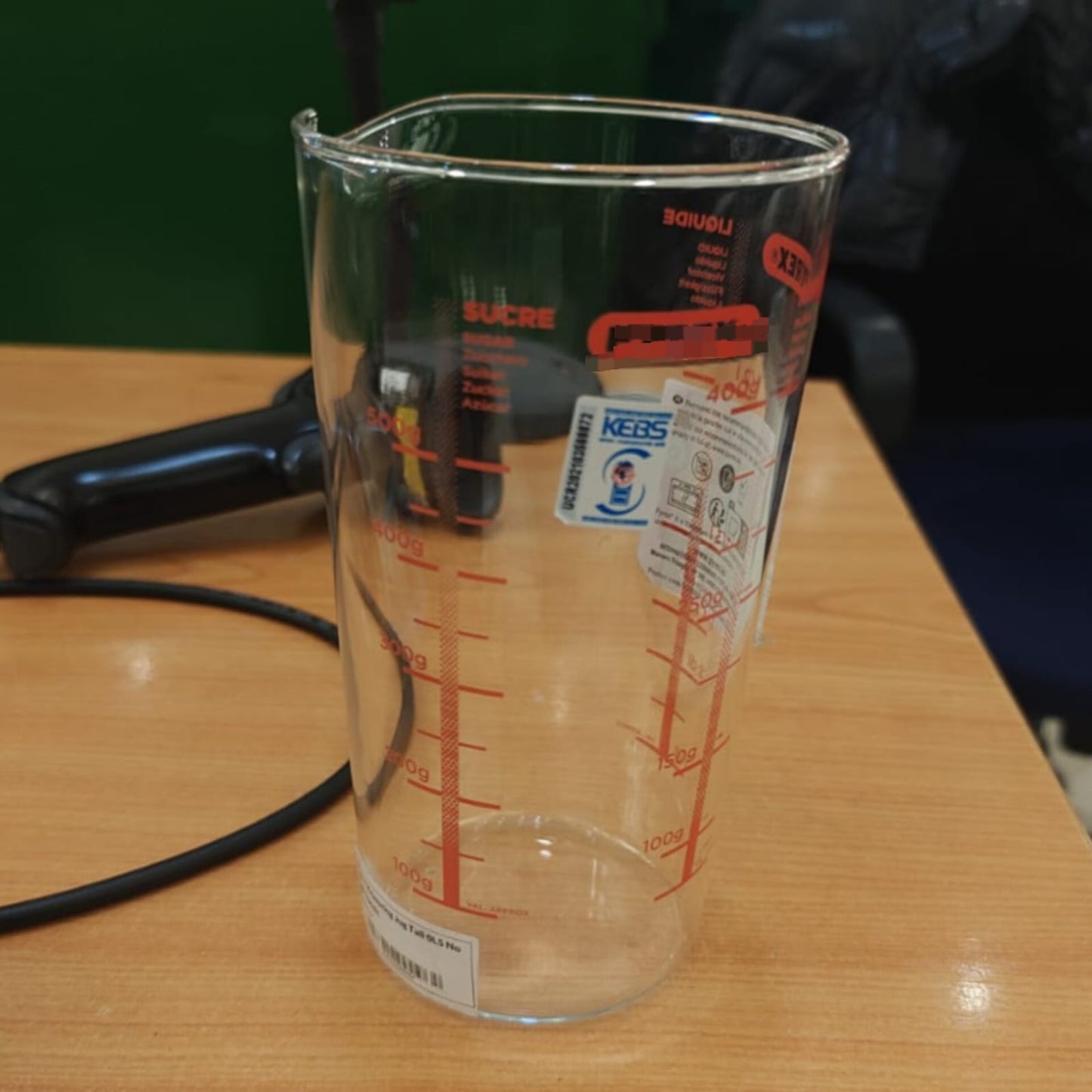 500ml Graduated Glass Measuring Jug With No Handle