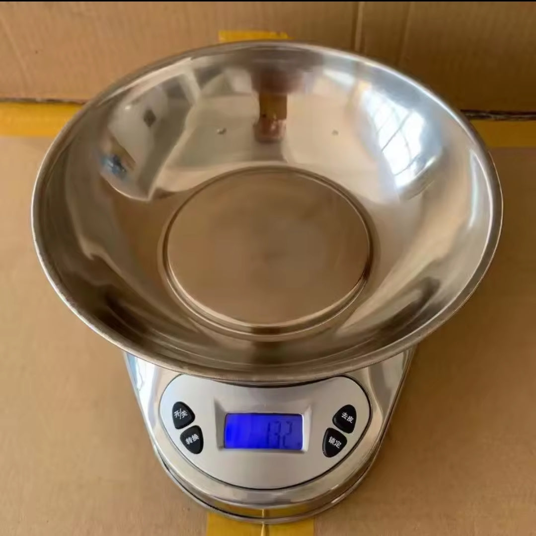 Stainless steel digital kitchen scale