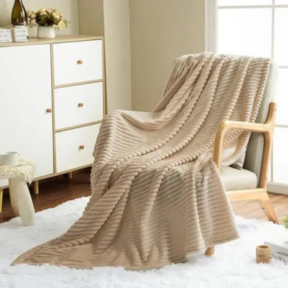 Winter throw blanket