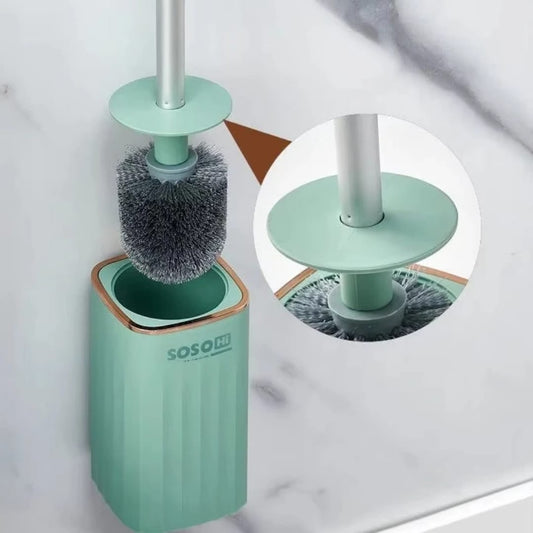 Wall mount toilet cleaning brush
