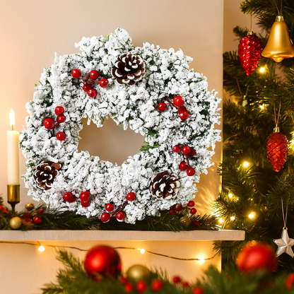 32cm Front Door Christmas pine cone